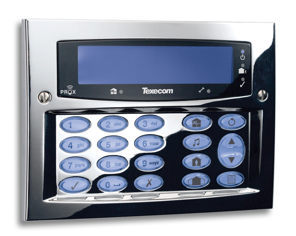 Texecom Premier Elite keypad installed in Leeds